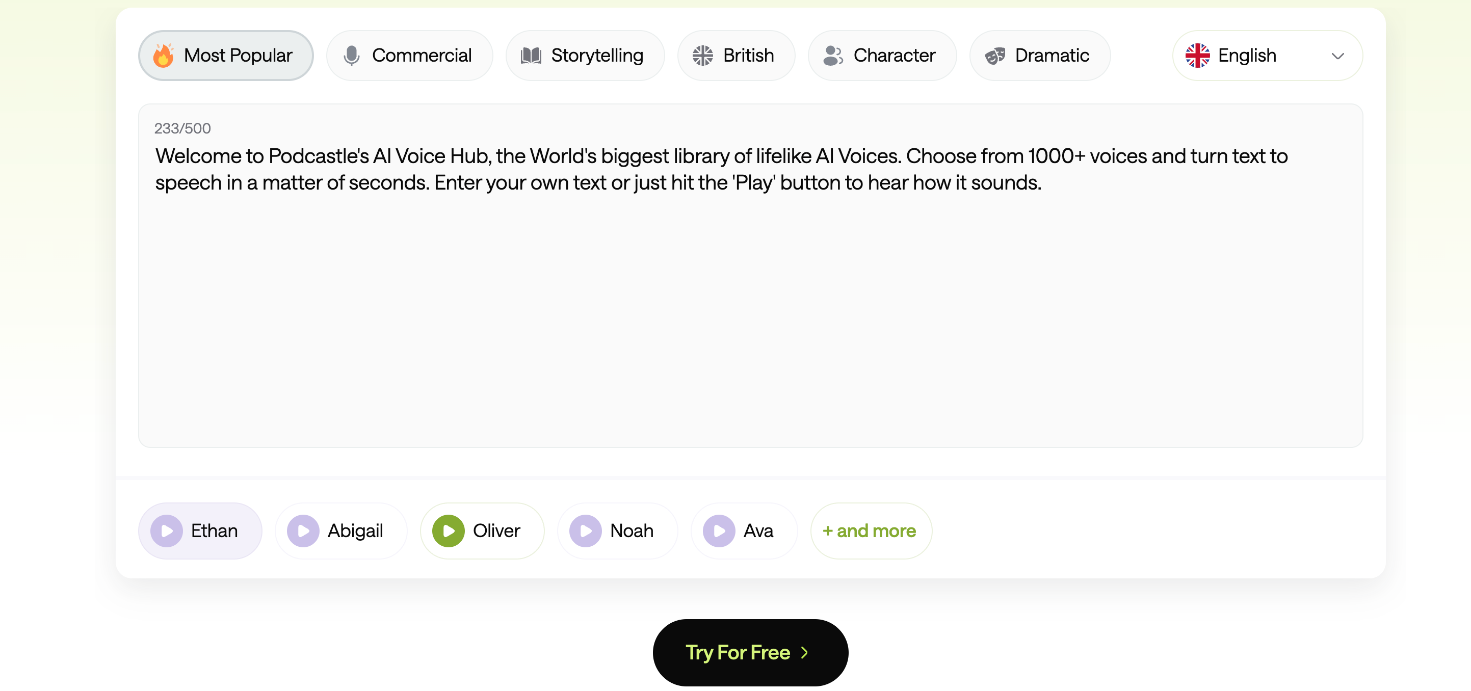 Podcastle AI Voice