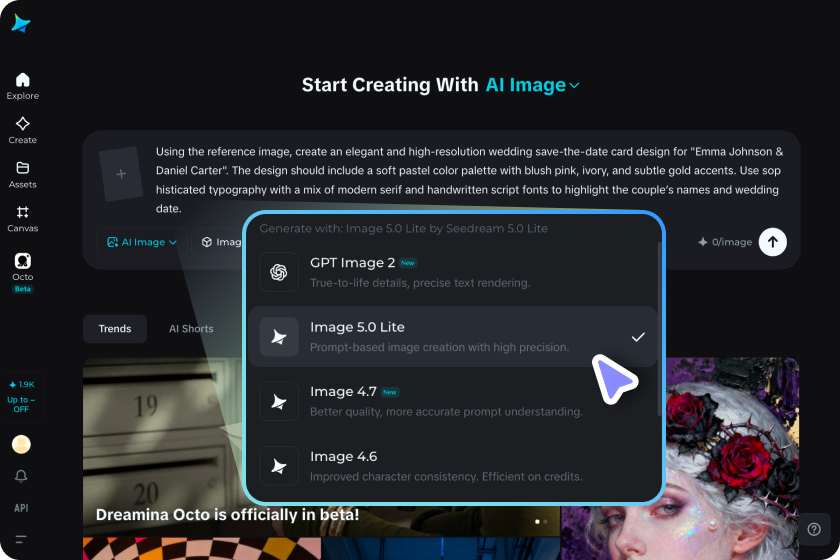 Adjust settings & generate the card