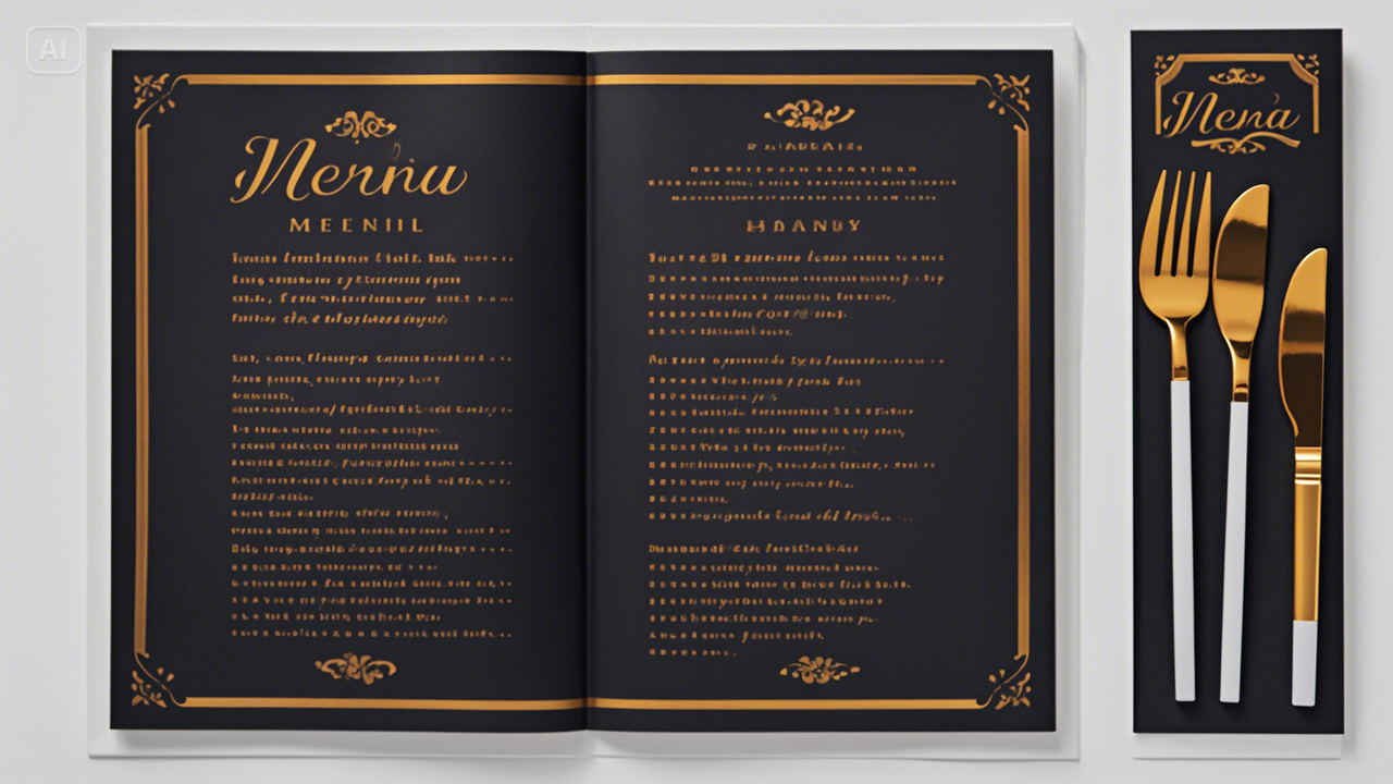 Free Restaurant Menu Creator: Curate Courses with A Beautiful Menu