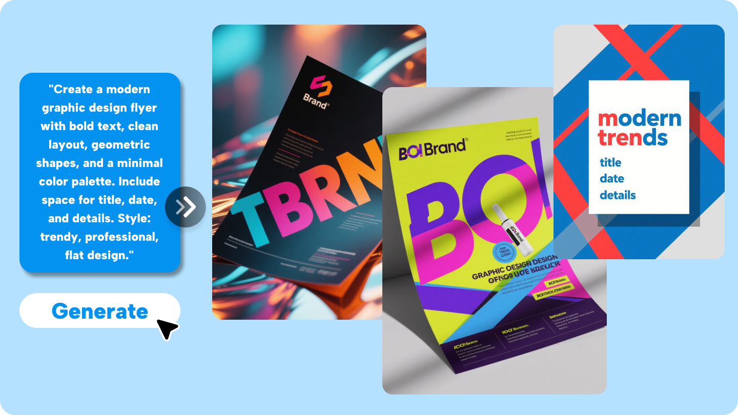Graphic design flyer