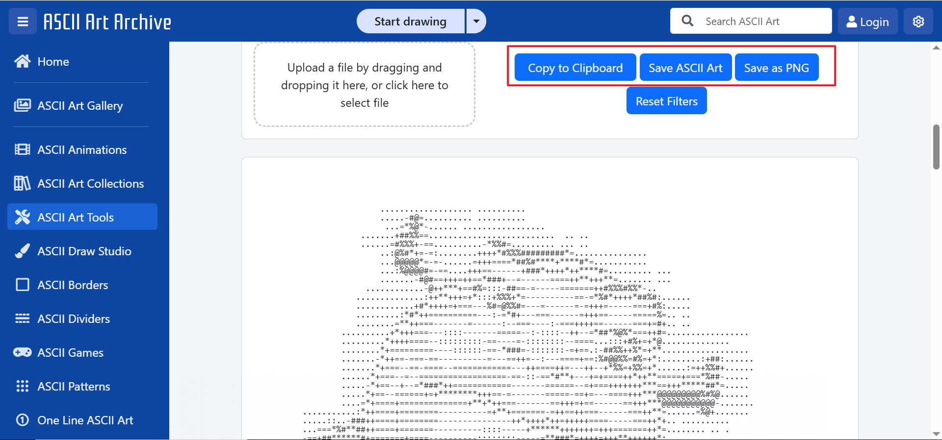 คัดลอกหรือบันทึกข้อความ ASCII