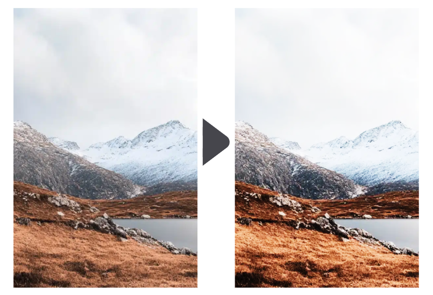 Contraste em fotografia de paisagem