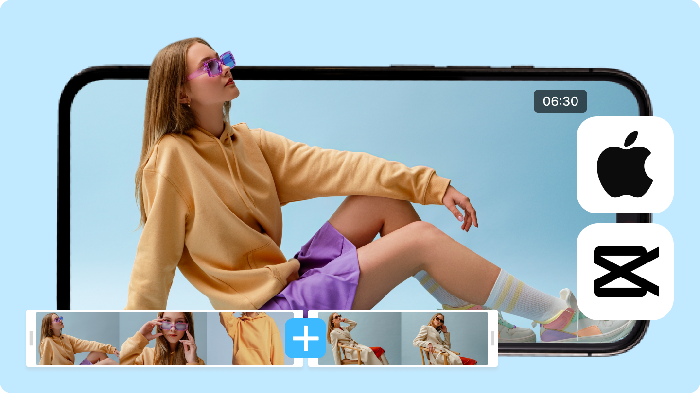 cara menggabungkan video di iphone