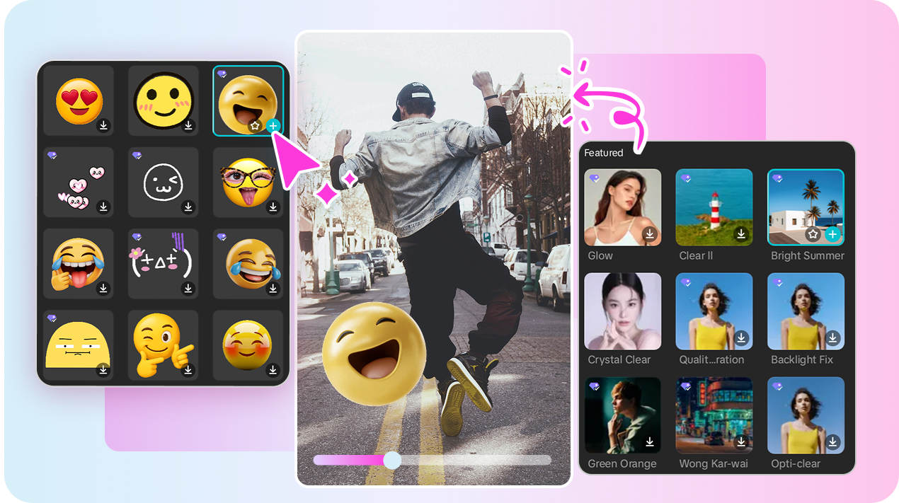 Explore visual elements in the CapCut AI tiktok video editor for free