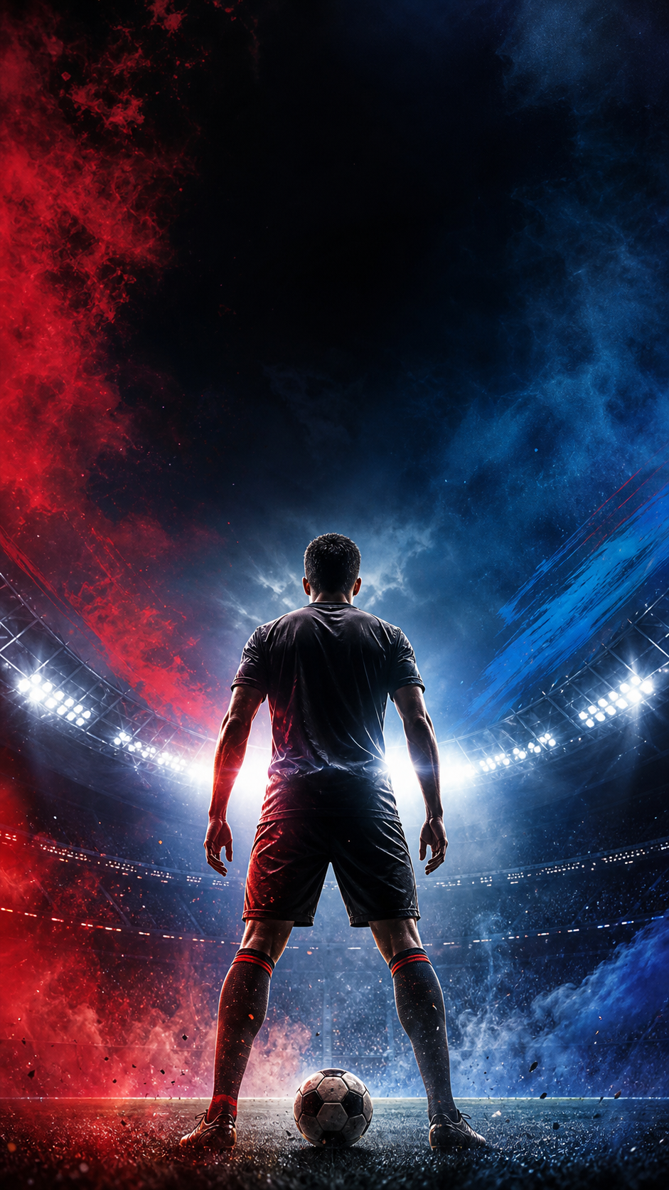 Poster Sepak Bola Prompts pahlawan seluler