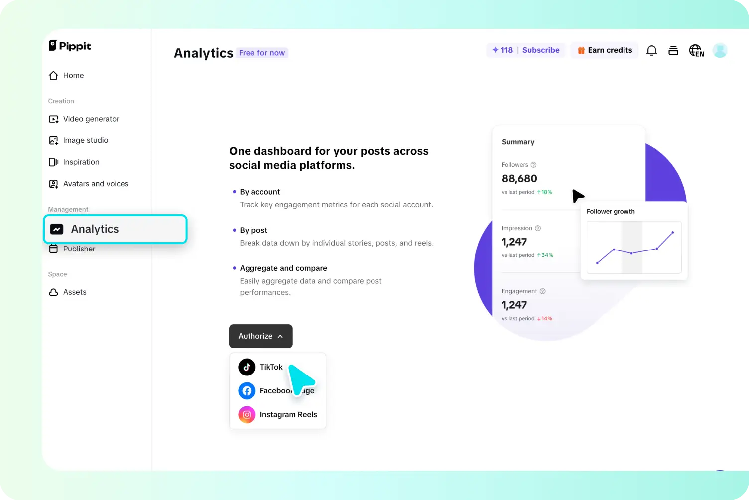 Set up your social accounts