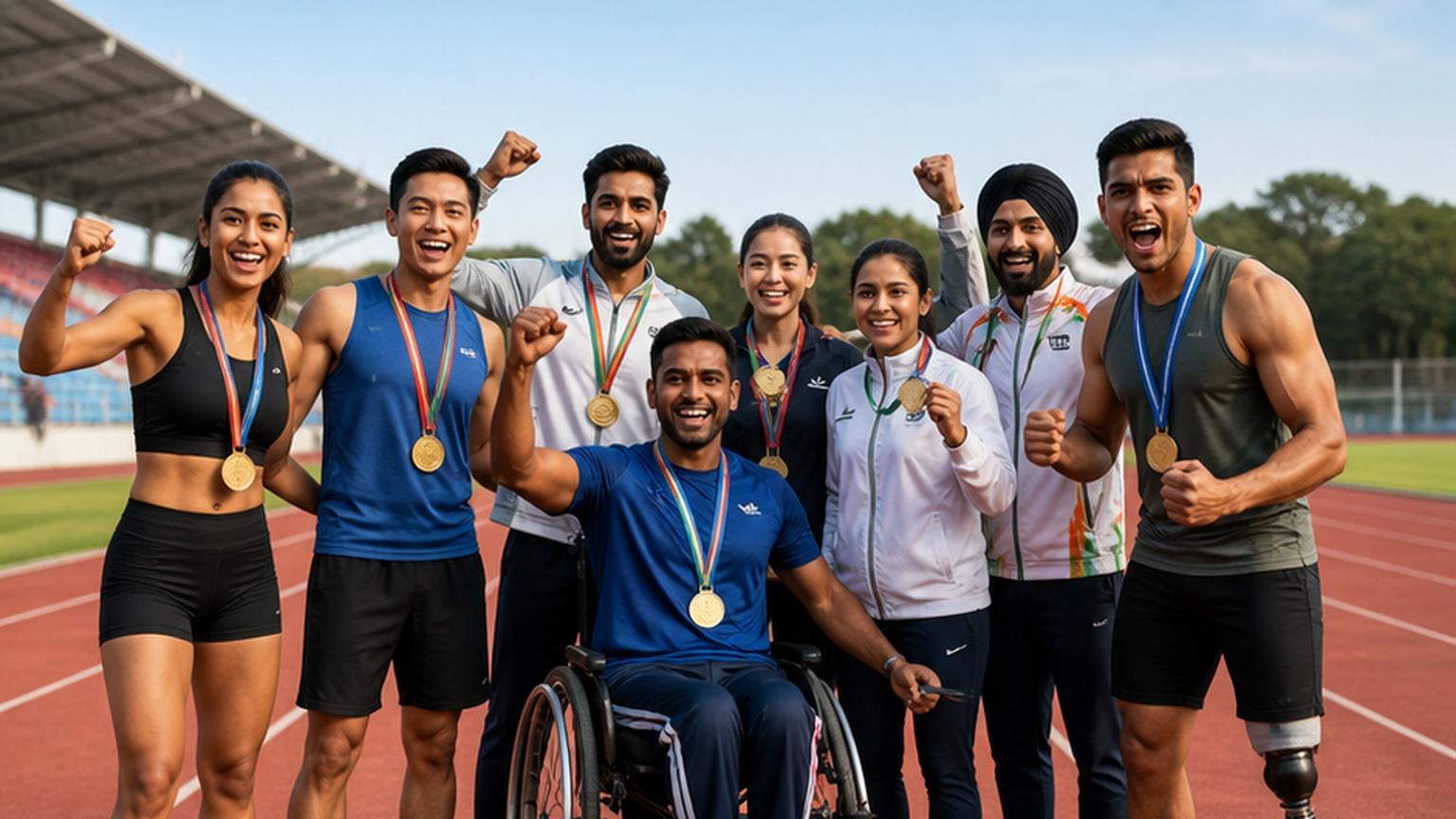 National Sports Day AI Poster Prompts mobile hero image