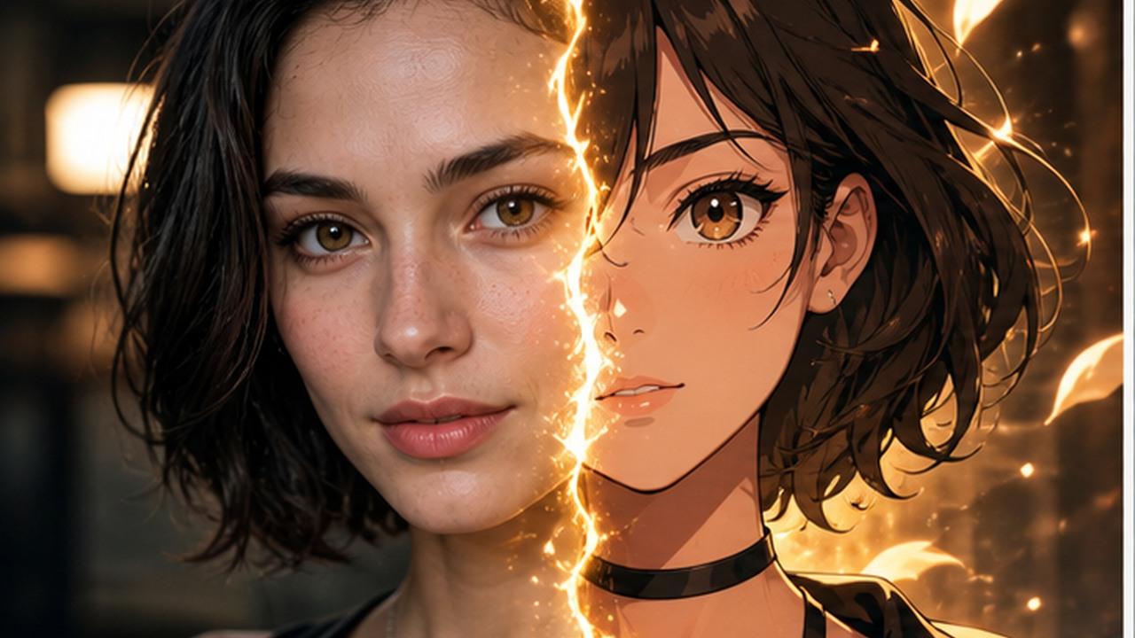 Generador de video de transformación de anime de IA, resultado 1