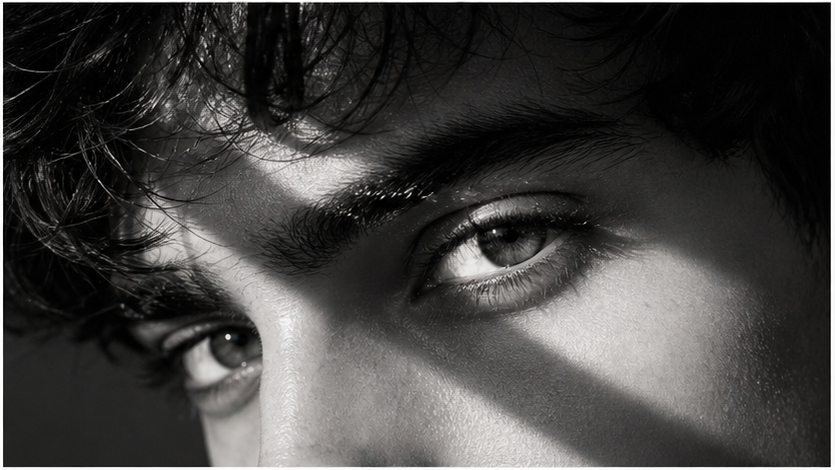 Close-Up Eyes Boys AI Photo Prompts example 4