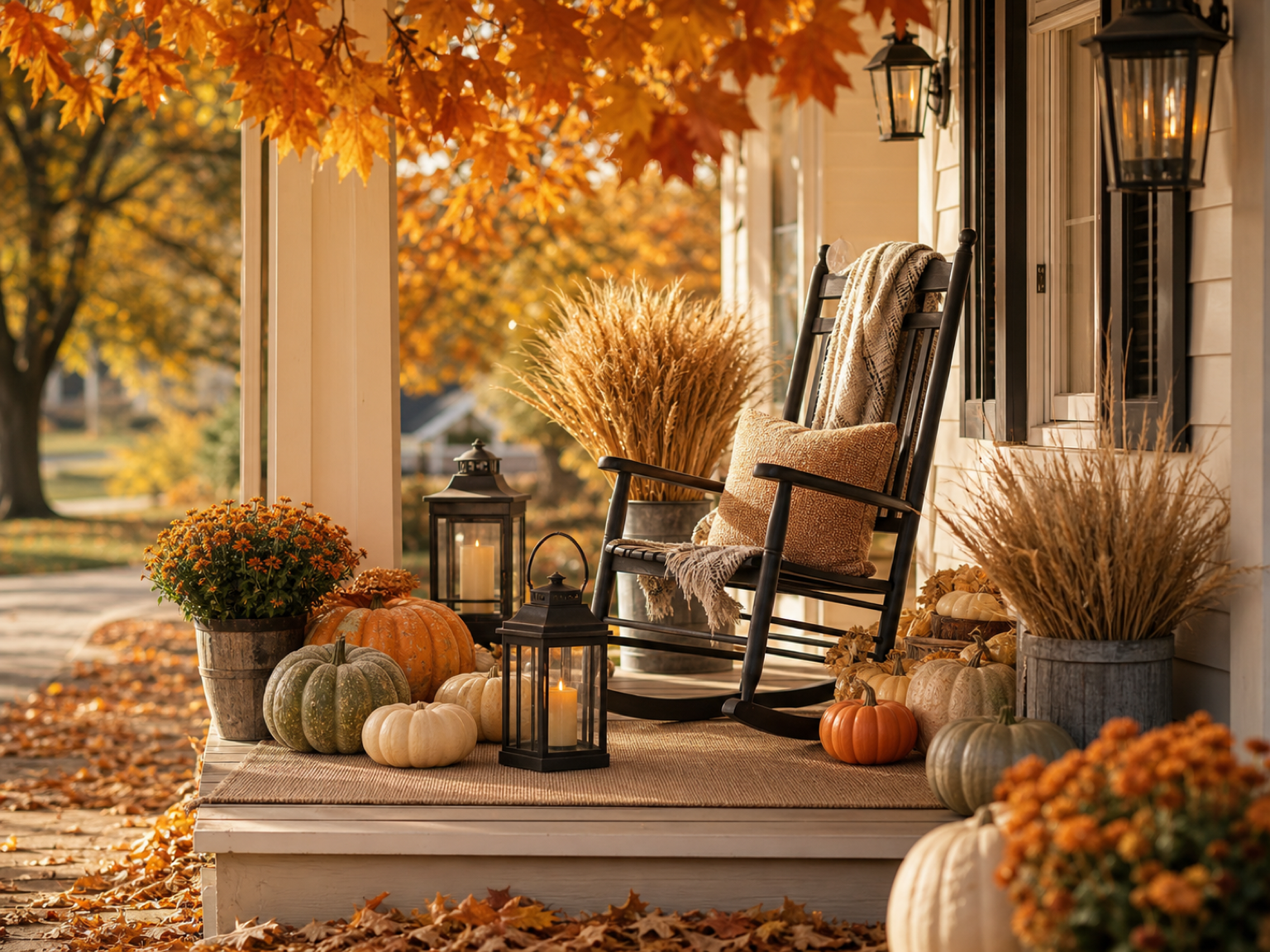 Portico autunnale dorato