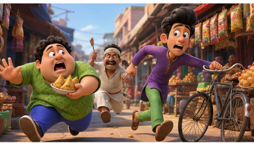 Motu Patlu AI Video Prompt ejemplo 2