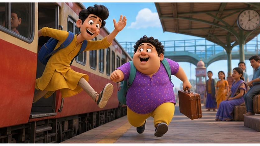Motu Patlu AI Video Prompt ejemplo 3