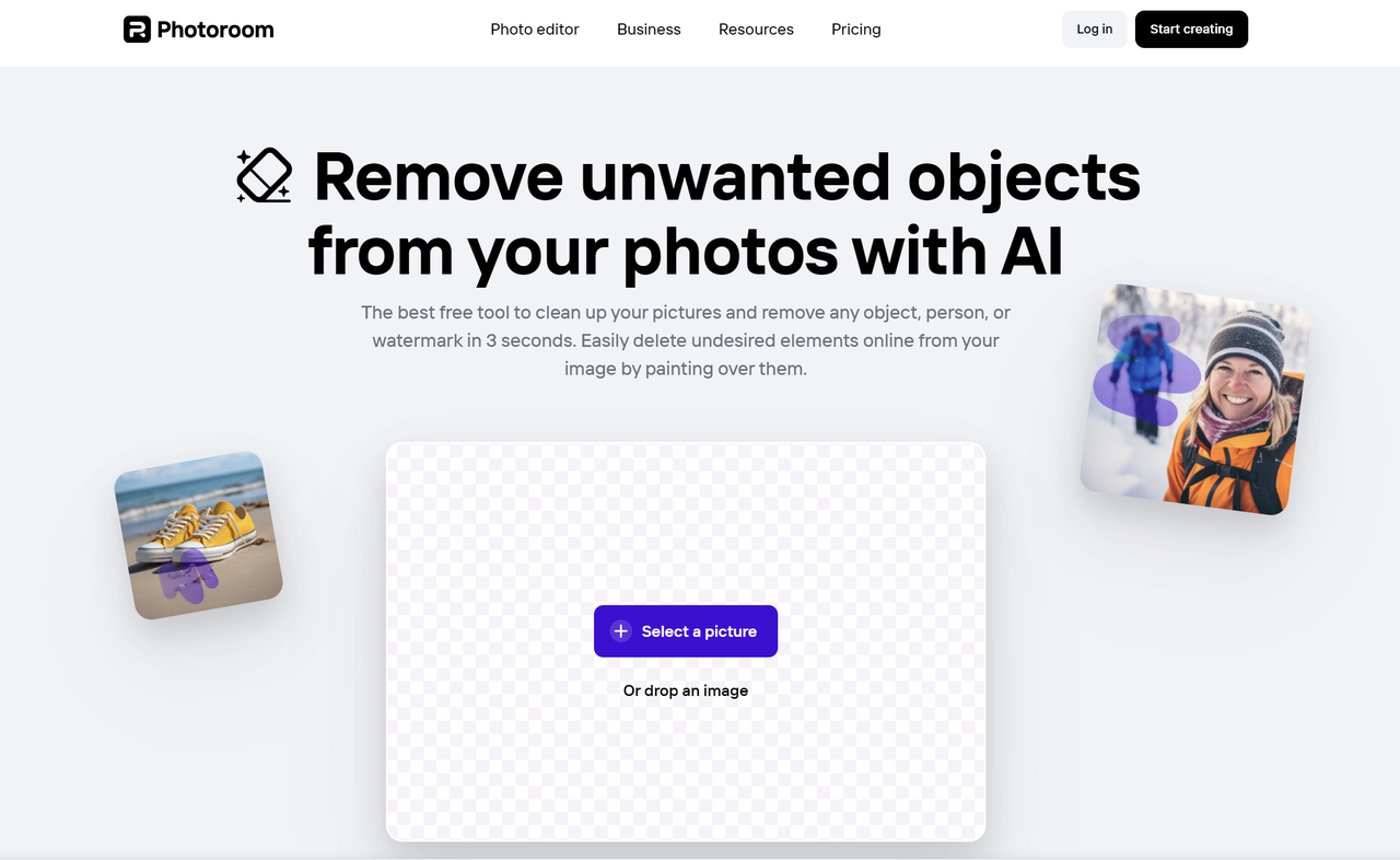 Photo Roomを使ってオンライン上の写真から人を削除する無料の方法