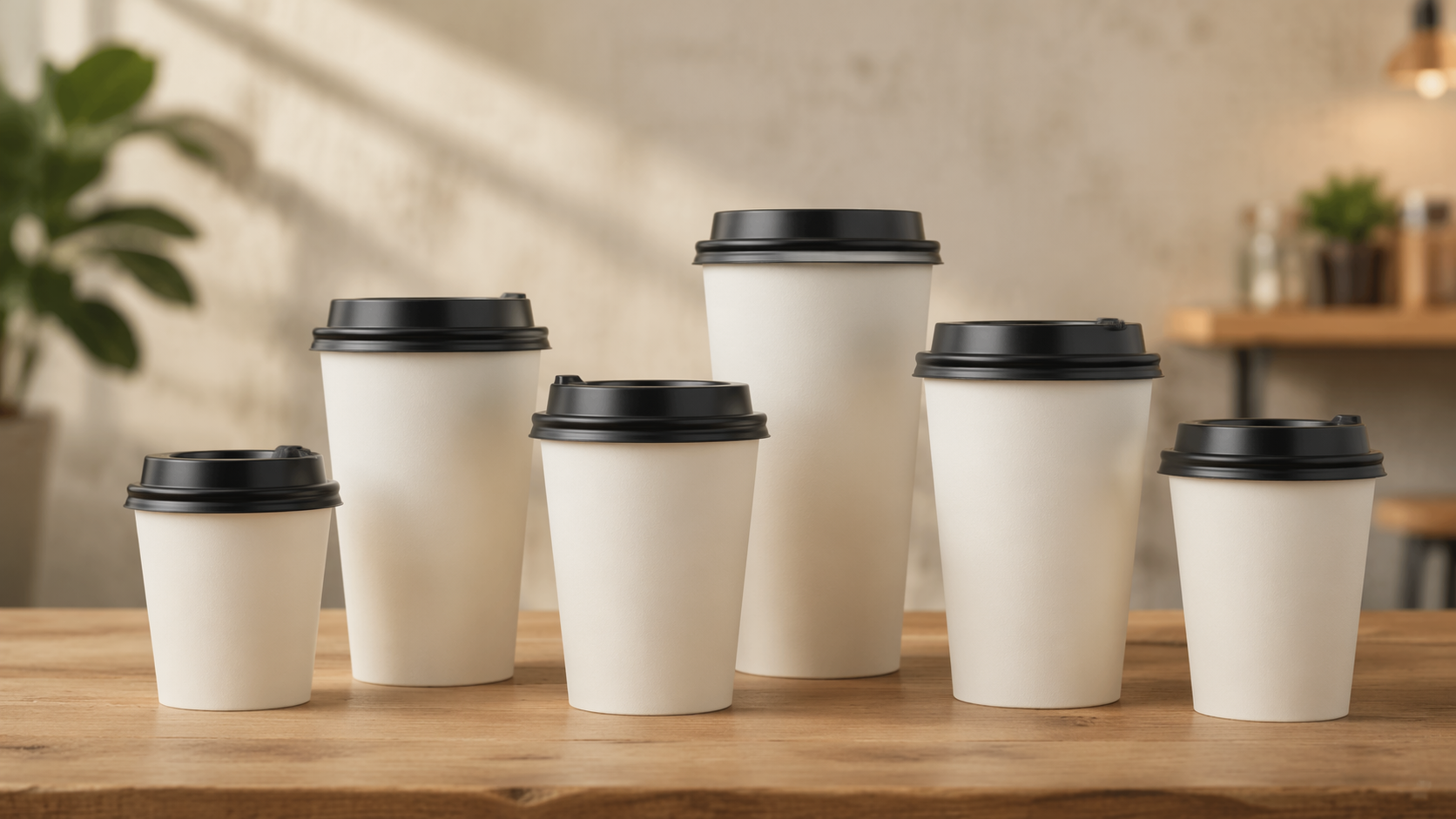 Dreamina coffee mockup prompt example 5: Takeaway Cup Set