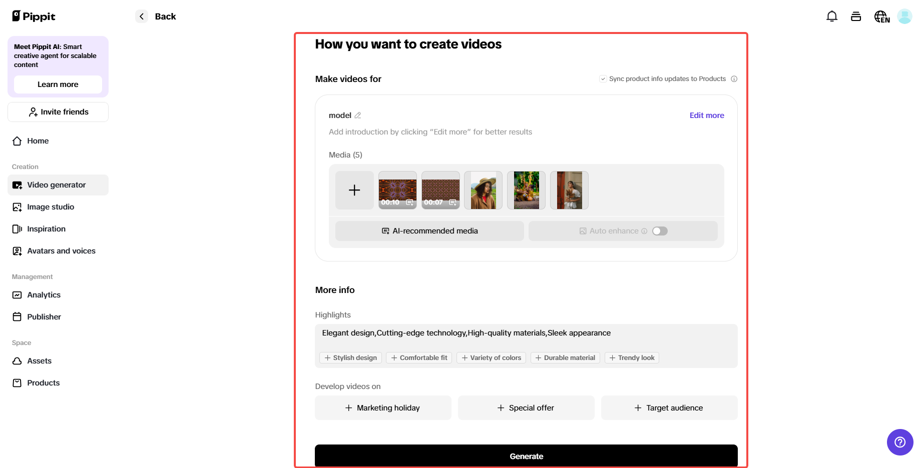 Cómo quieres crear videos