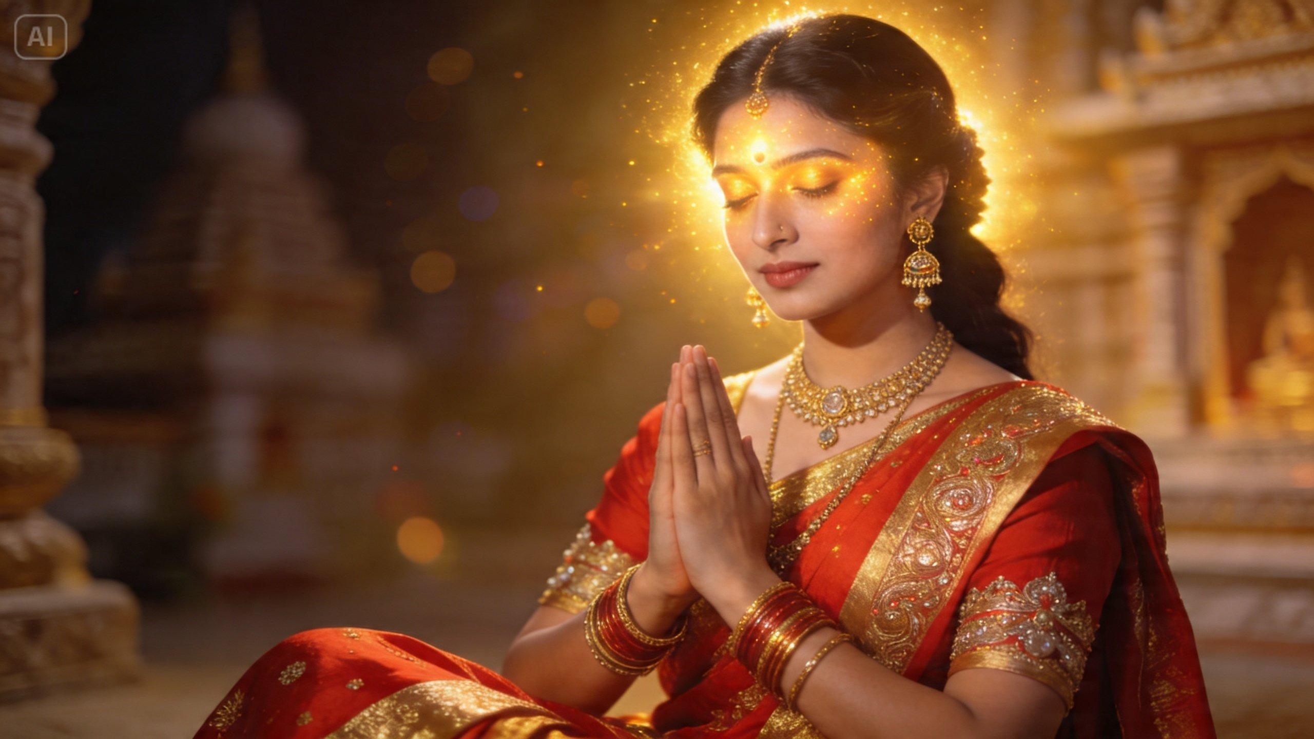 radha rani ai photo prompt na larawan sa background