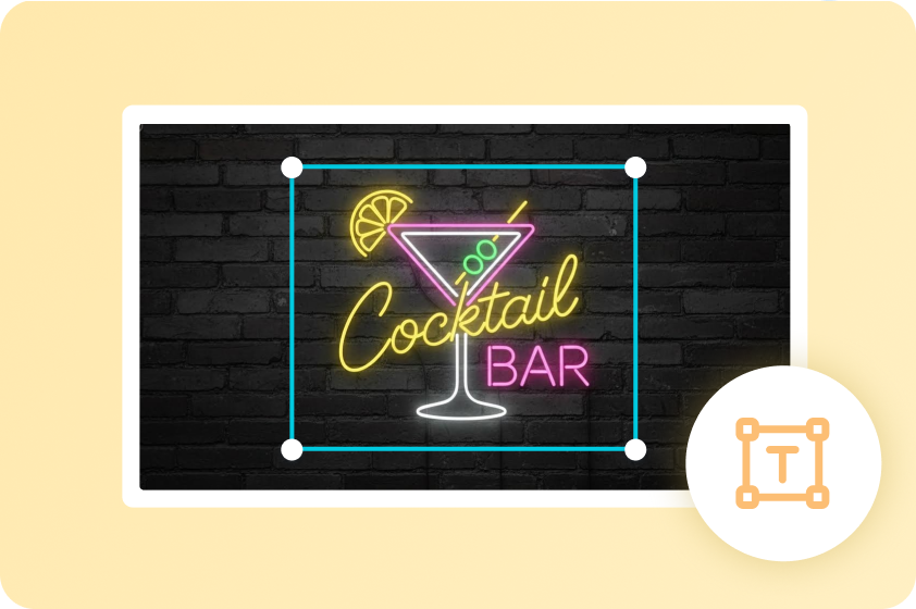 Neon-Textgenerator mit freiem Seitenverhältnis