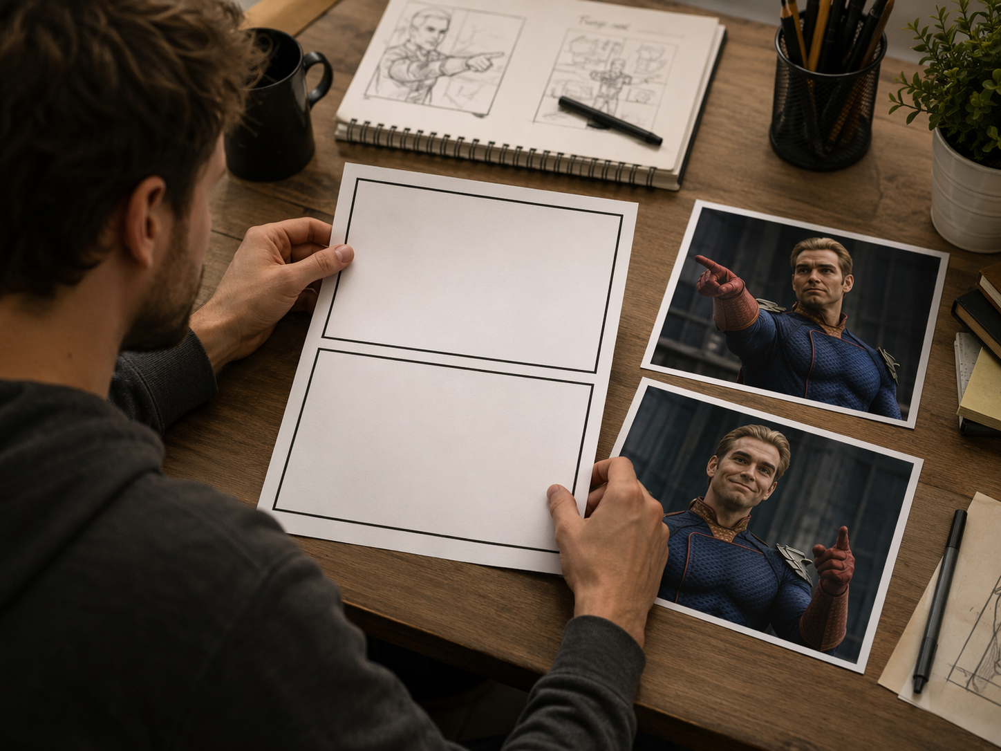 Dreamina Spider-Man wskazuje mem podpowiadający przykład 3