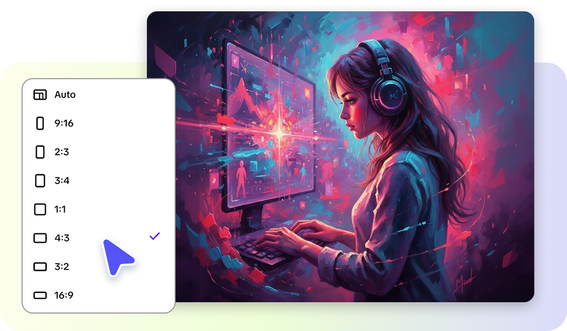 Personalize o layout e o tamanho