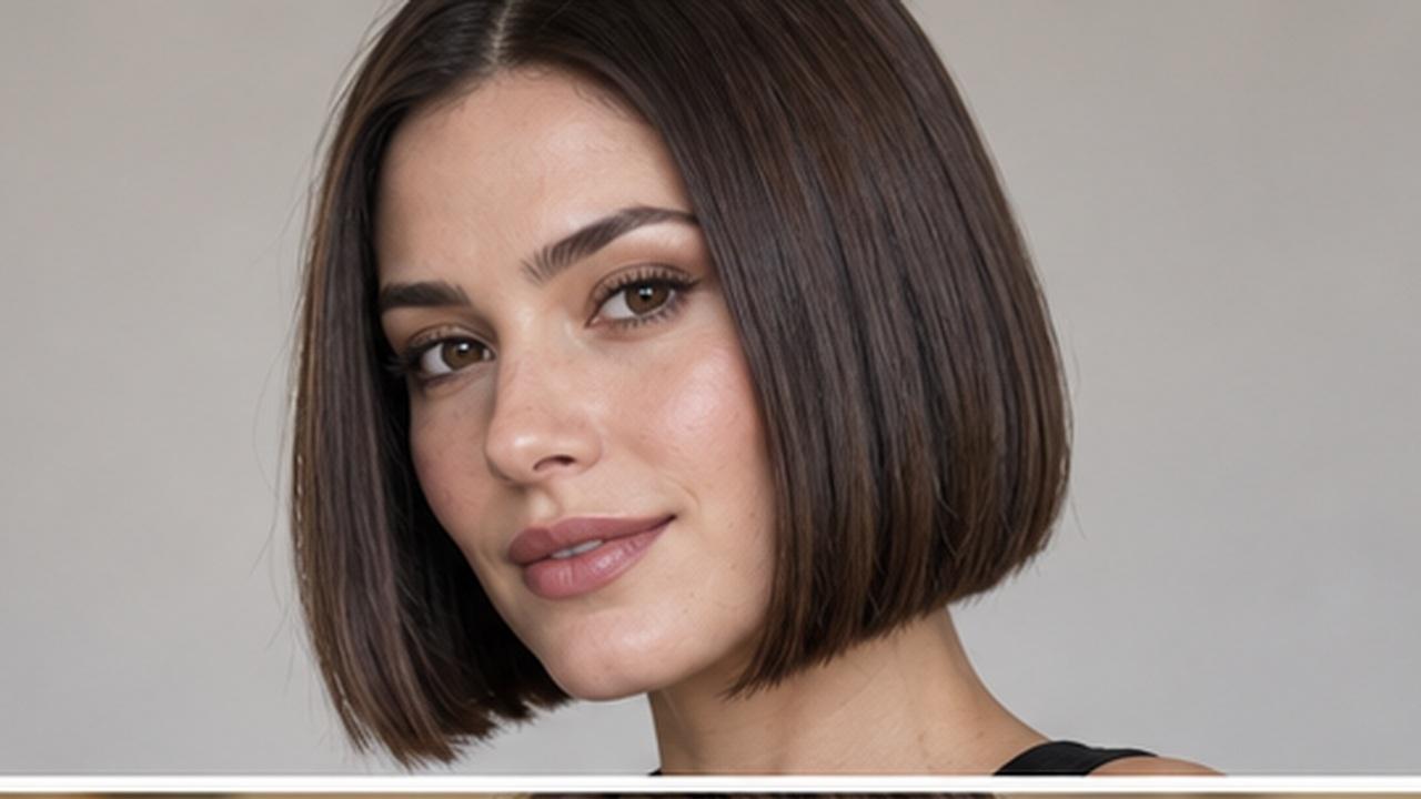 Sleek Blunt Bob example for Bob Cut AI Trend