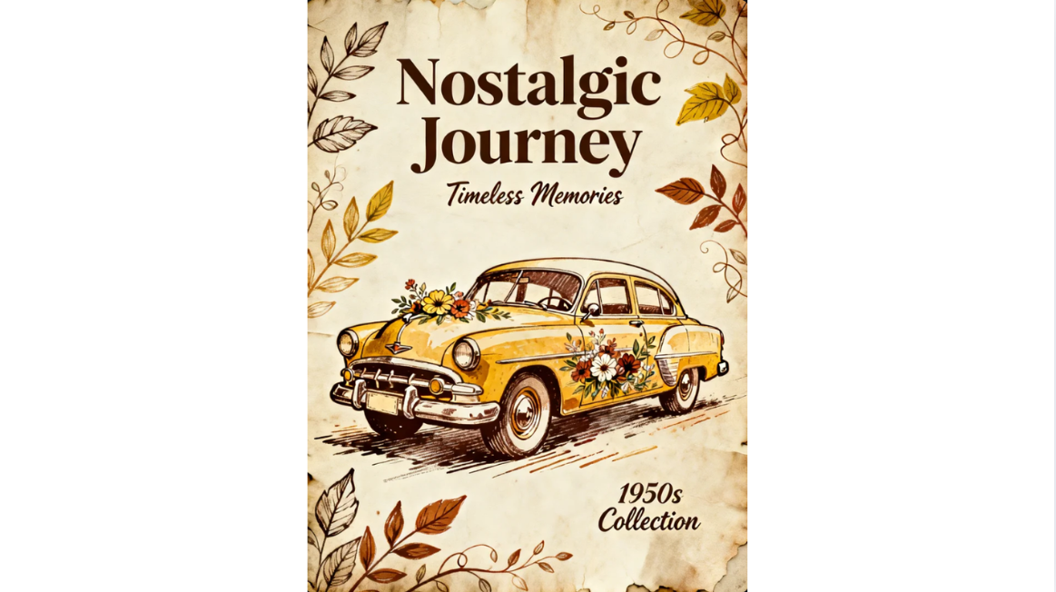 Ilustración de póster con vintage