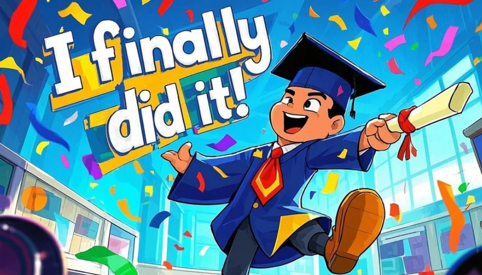 Tarjeta de graduación divertida