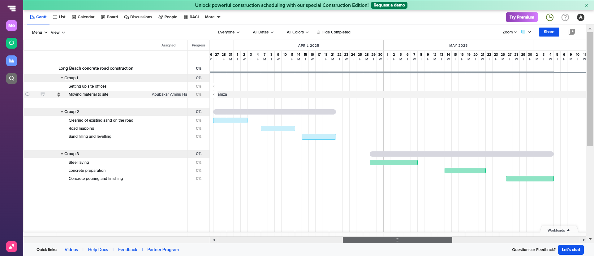 Gantt chart online free