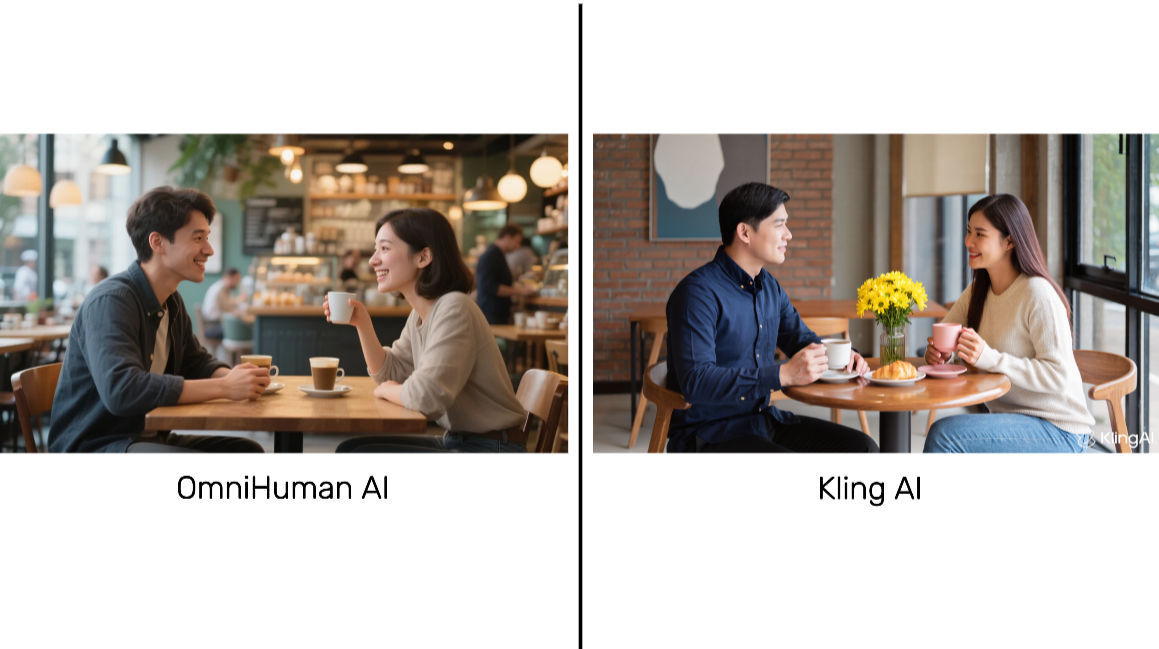 ภาพ OmniHuman vs Kling AI สำหรับการทดสอบที่ 1