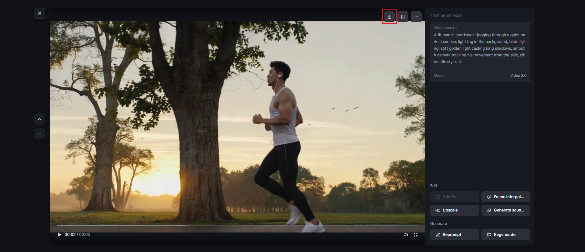 Sentezi ai video jeneratörü