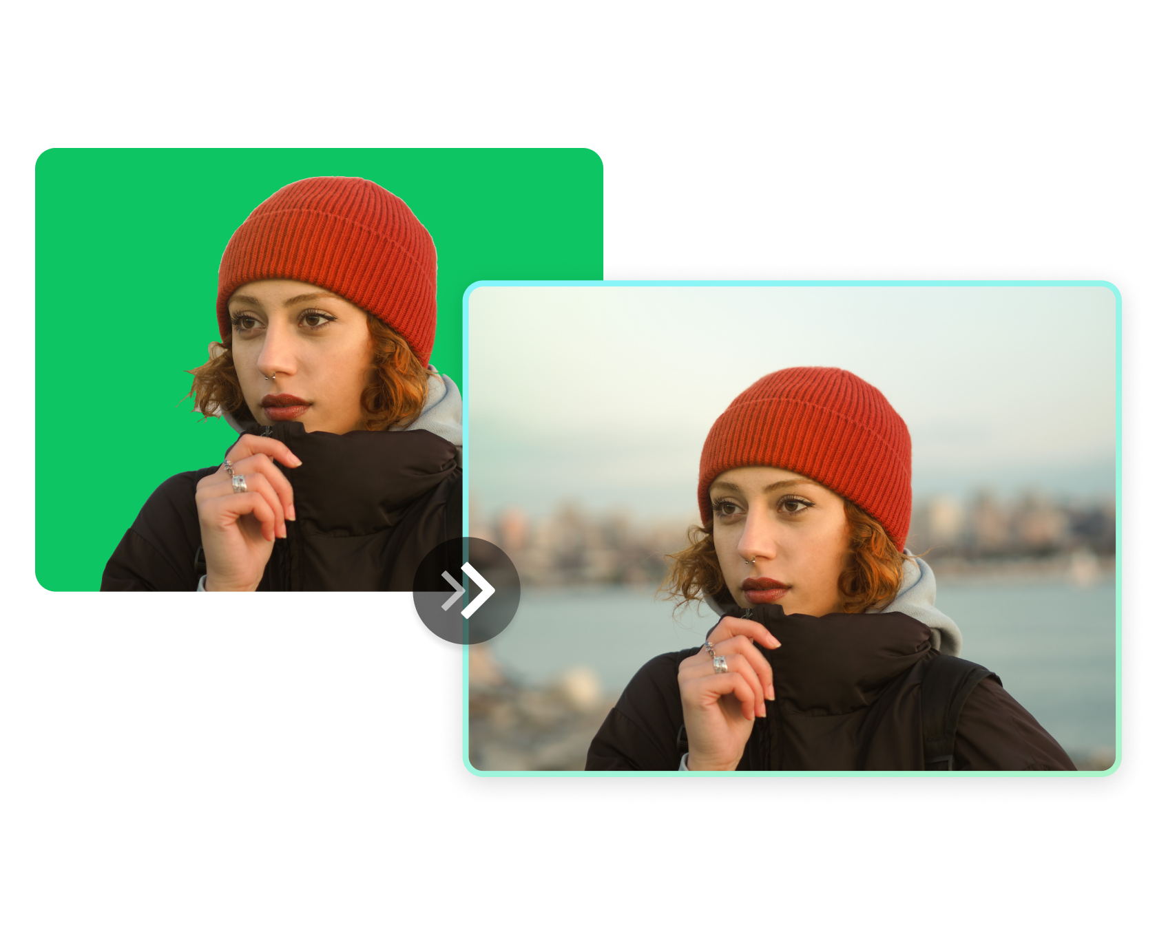 Editor de tela verde online