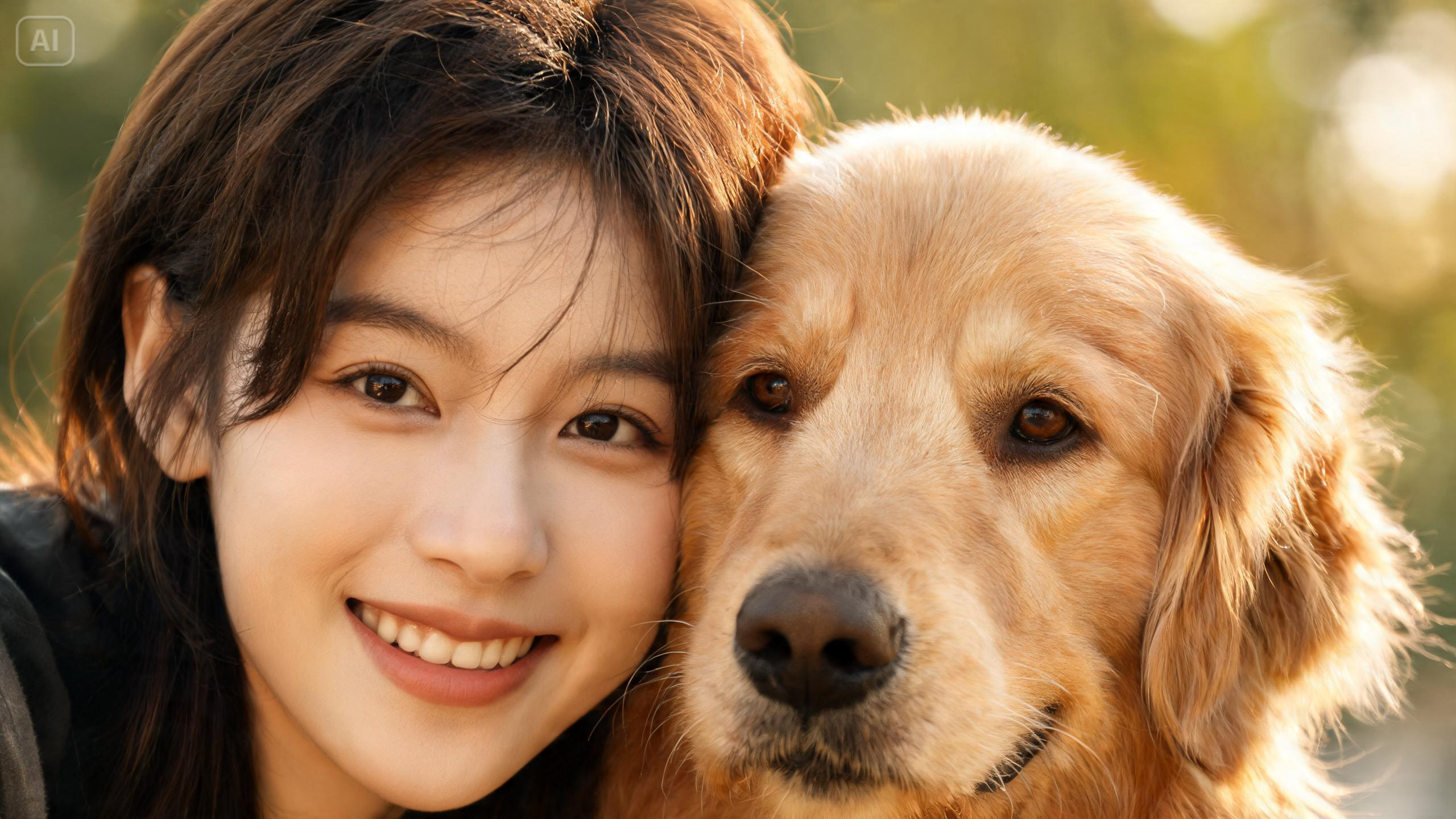 Prompt for realistic dog portrait