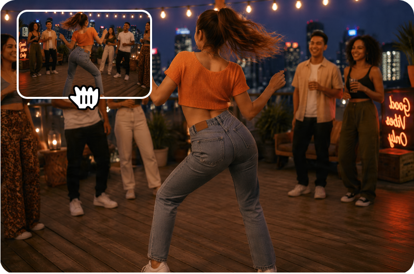 Create dance clips without editing tools