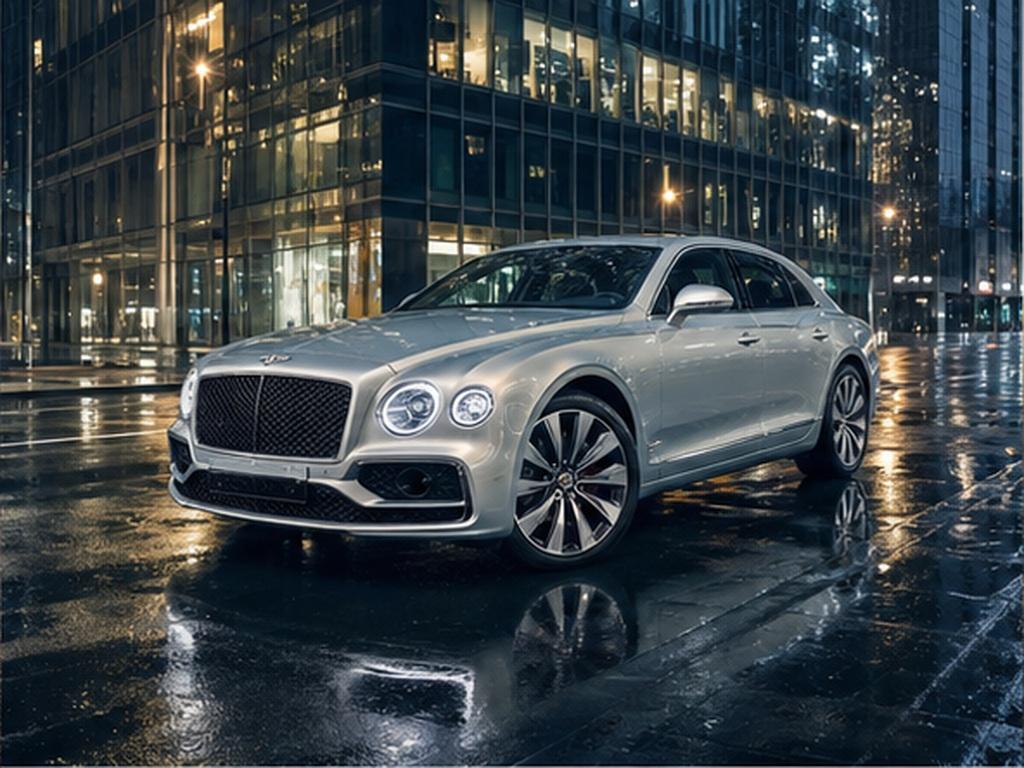Gemini Rolls-Royce Car Prompts prompt example 2 - Ghost city rain