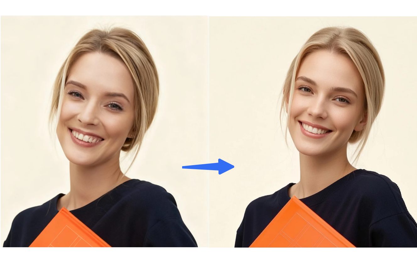 Retoucher satu klik dalam Dreamina penambah foto terbaik dalam talian