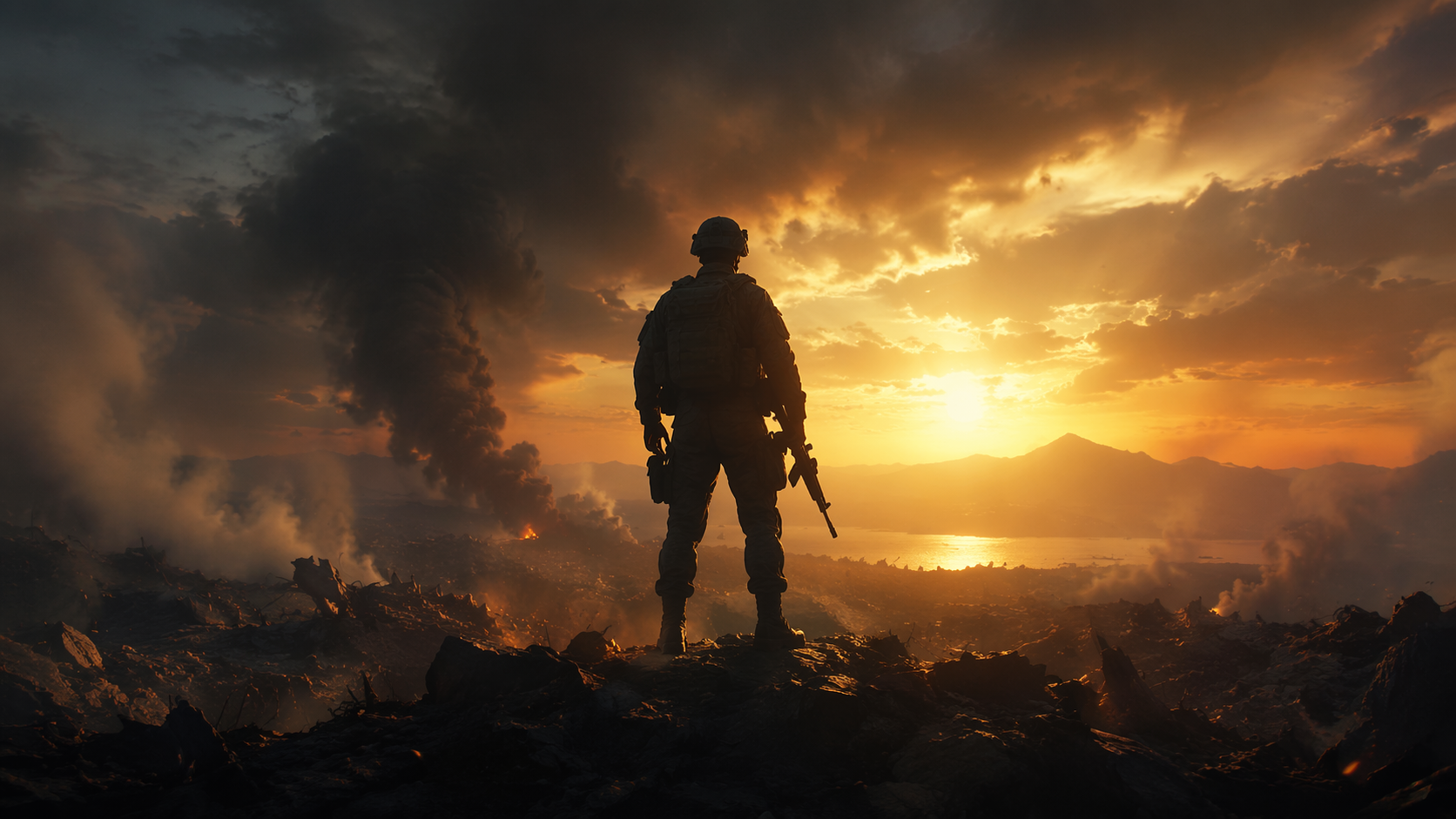 Dreamina ai asker filtresi istemi örnek 4: Battlefield kahraman posteri