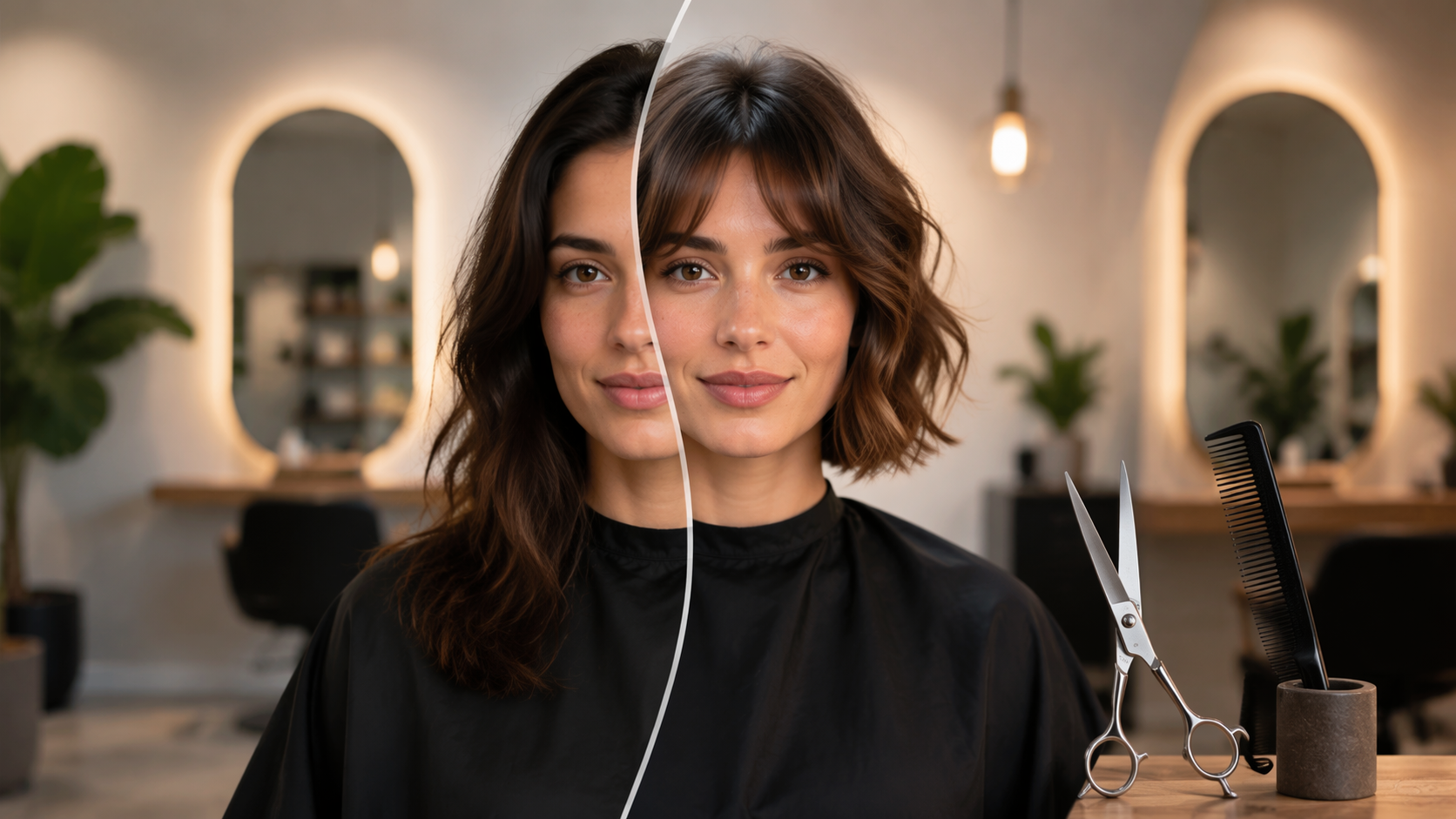Dreamina virtual haircut try on hero preview