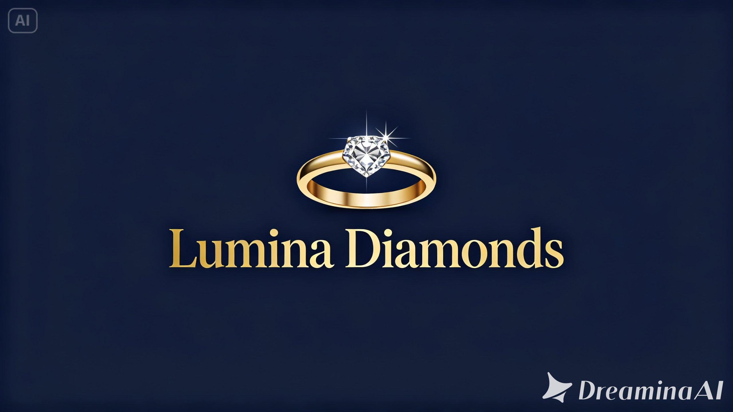 classic jewelry logo with a serif typeface