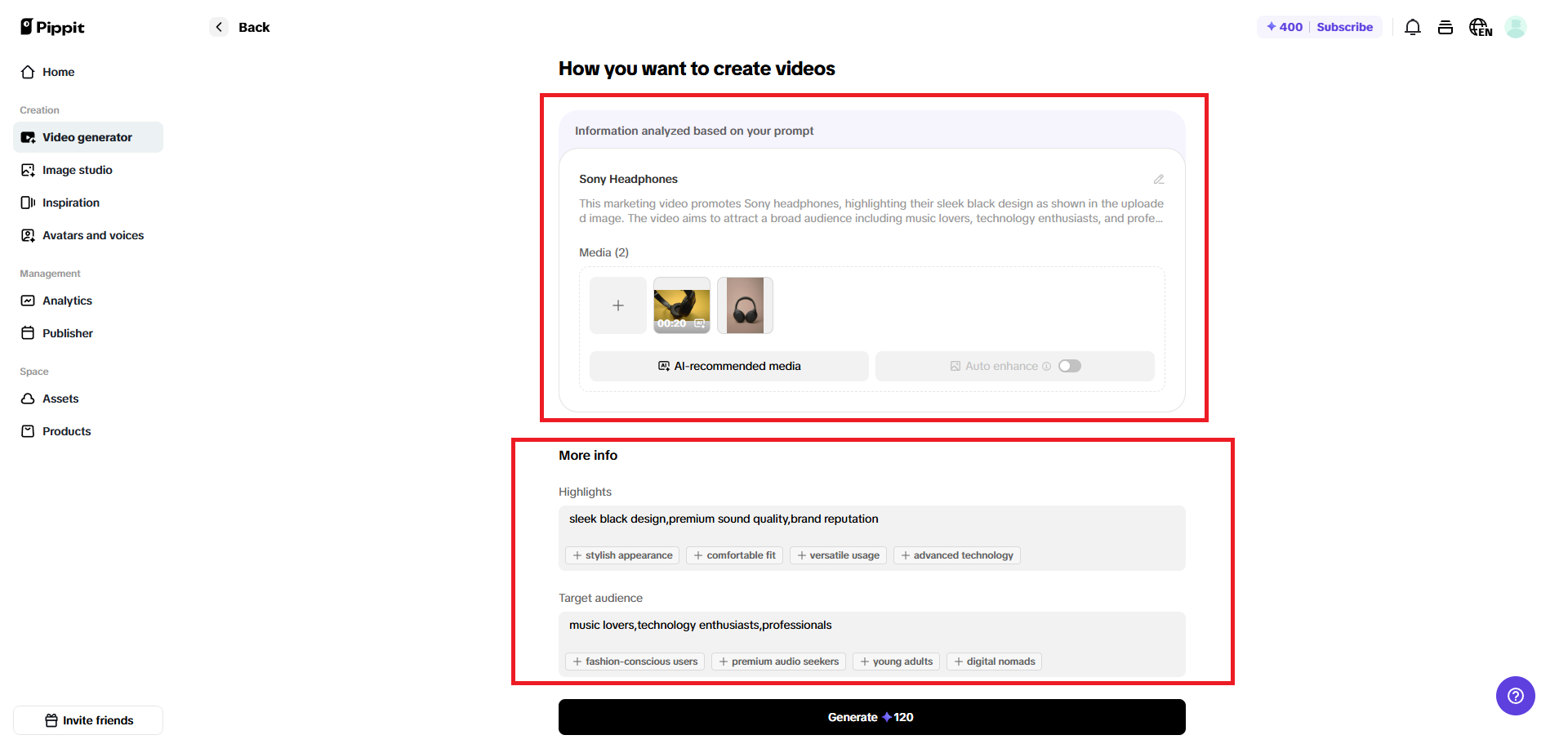 Enter your video details