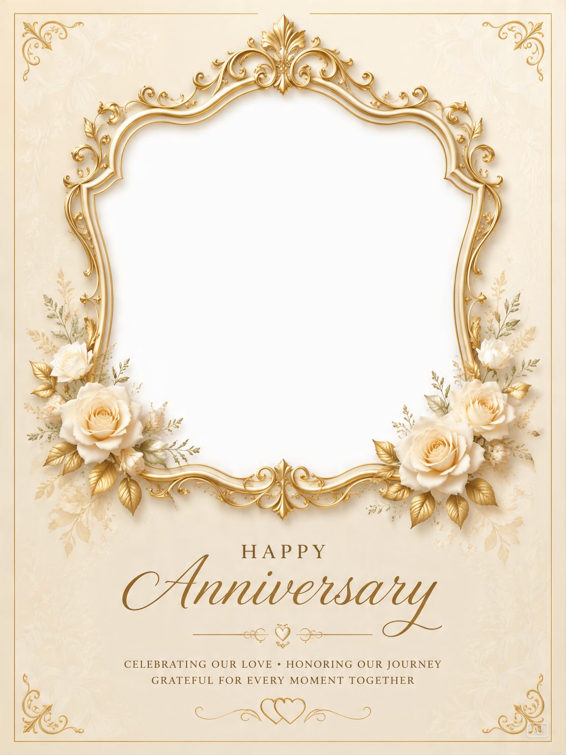 Photo frame anniversary card generated by Pippit