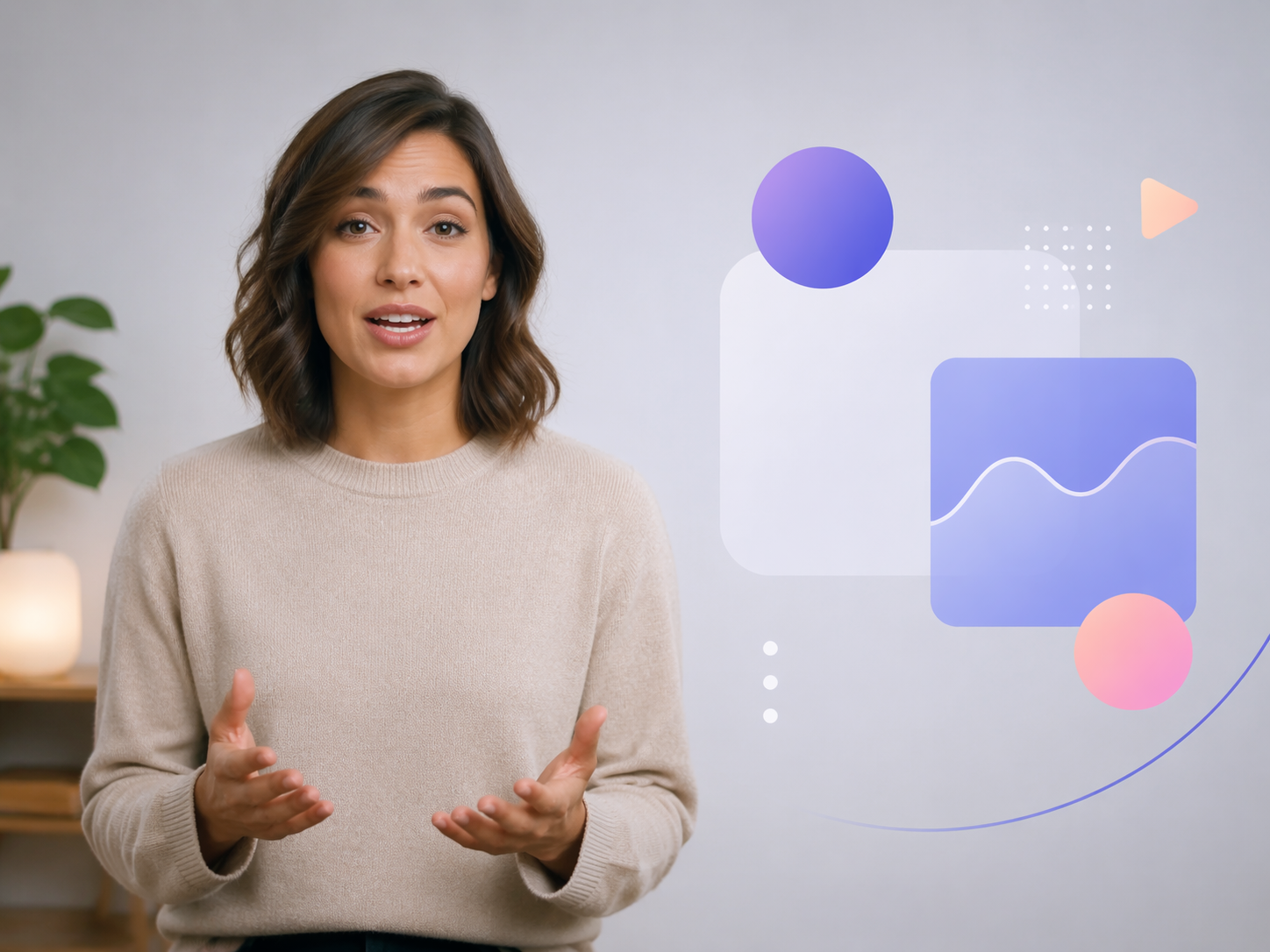 Dreamina explainer video lip sync AI prompt example 1