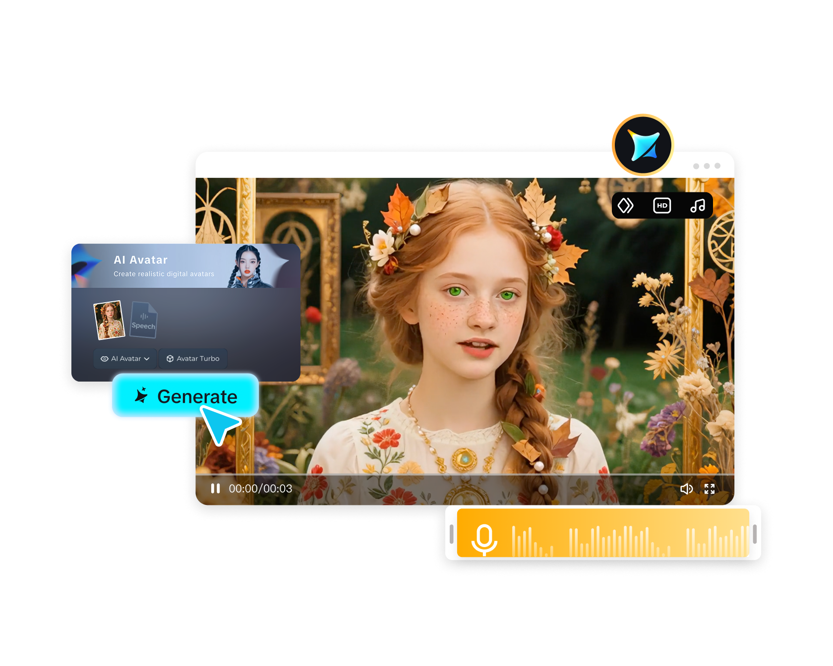 ai tạo video avatar