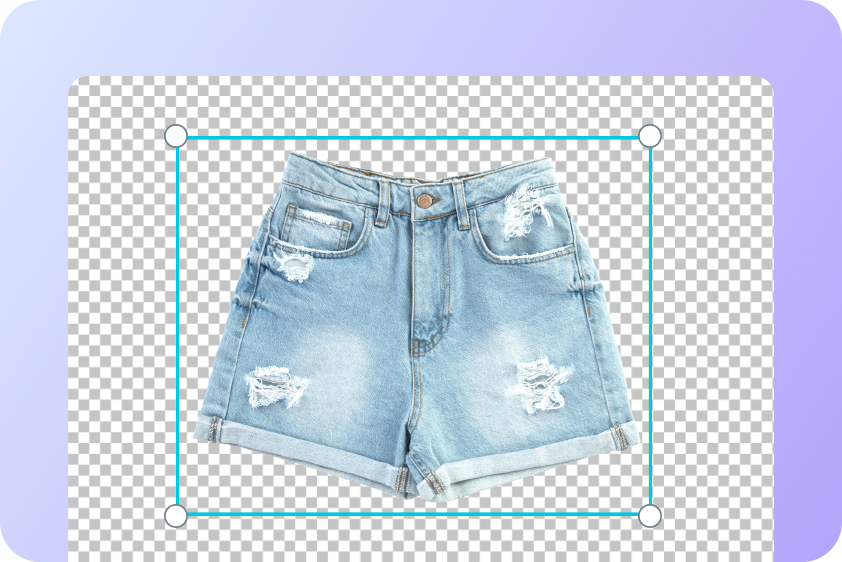 Pippit's Image Studio interface showing AI Background replacement on a product photo or a sales poster being designed