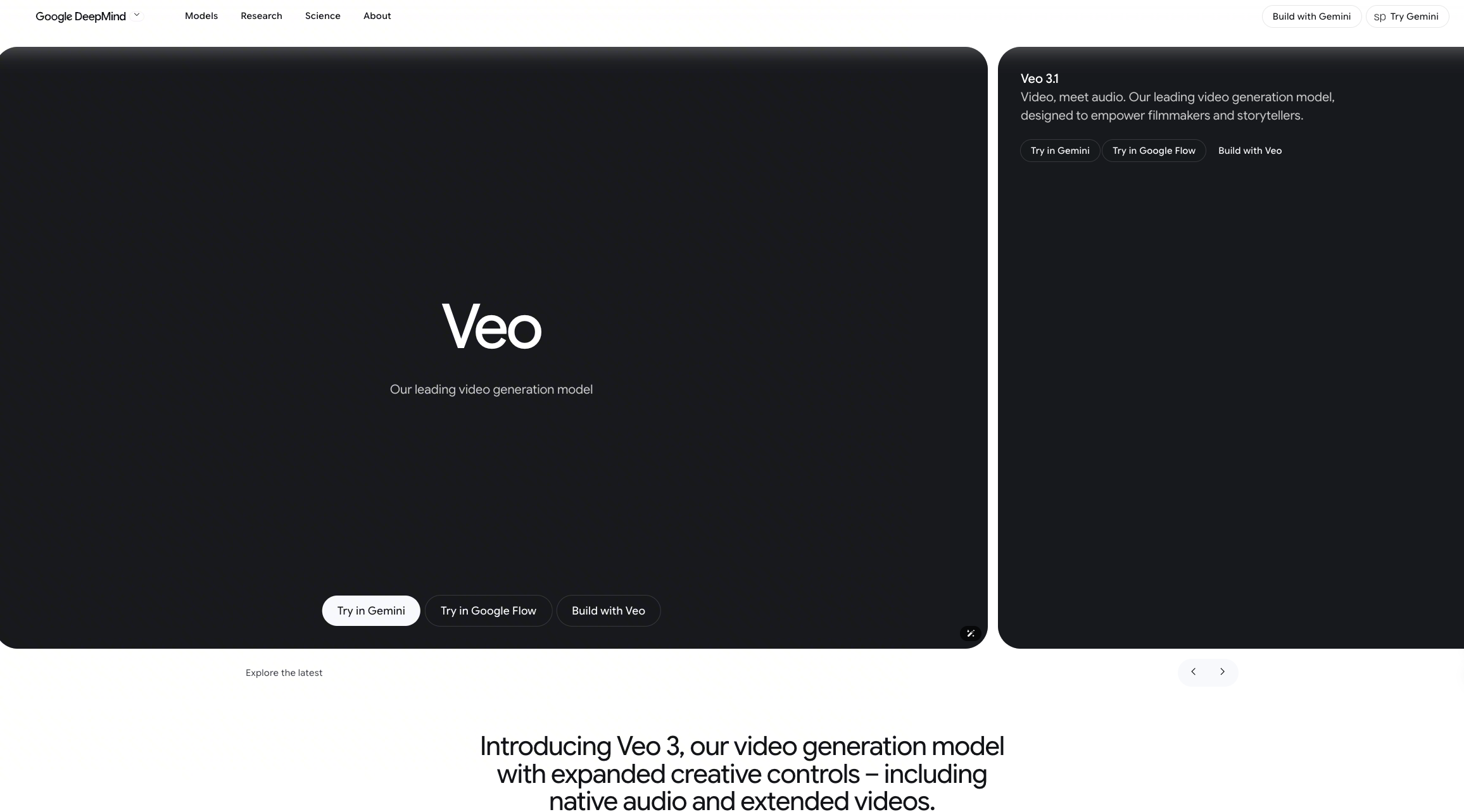 Google Veo: best for premium scene realism and audio