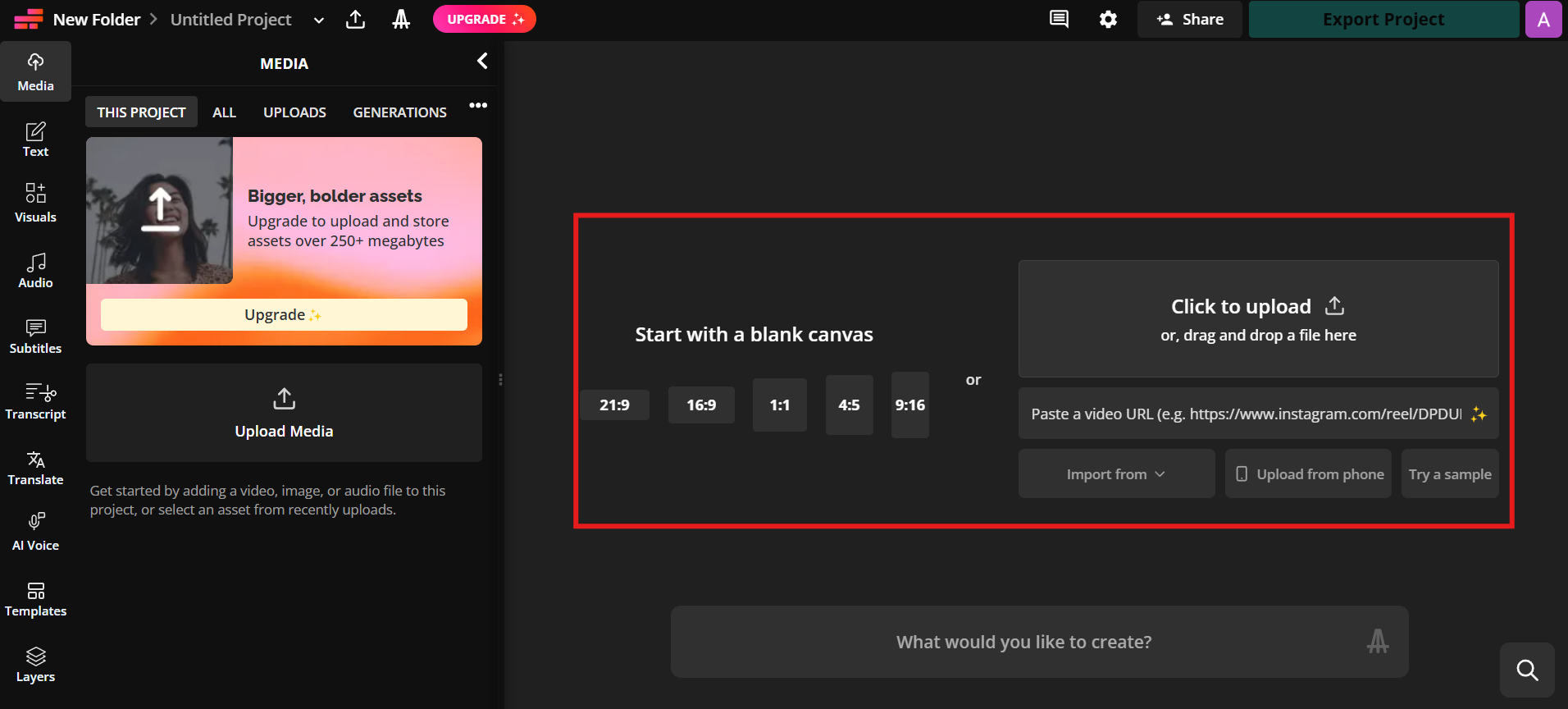 Media uploaden