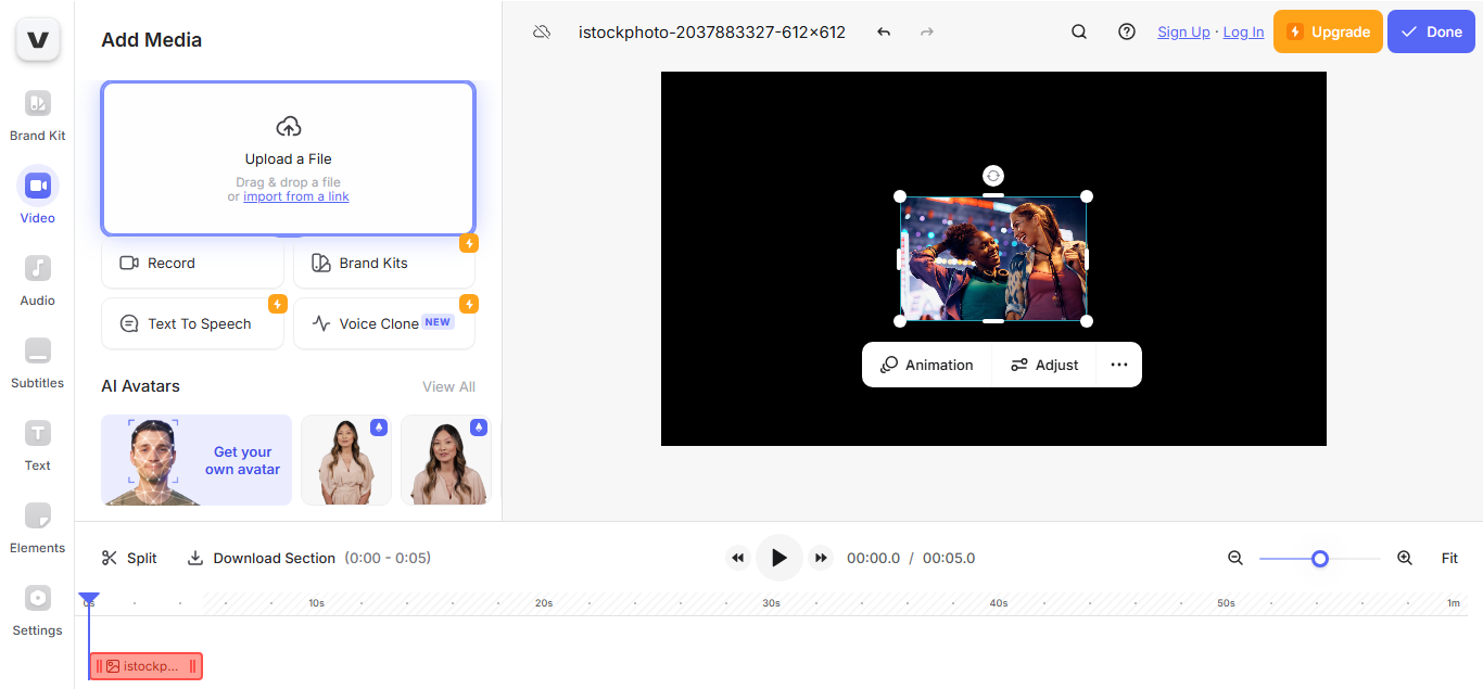 Ảnh trực tuyến cho nhà sản xuất video