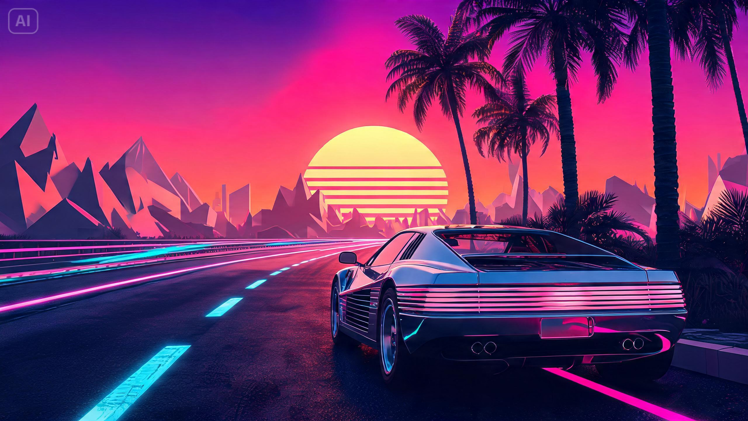 Prompt for a retro sports car