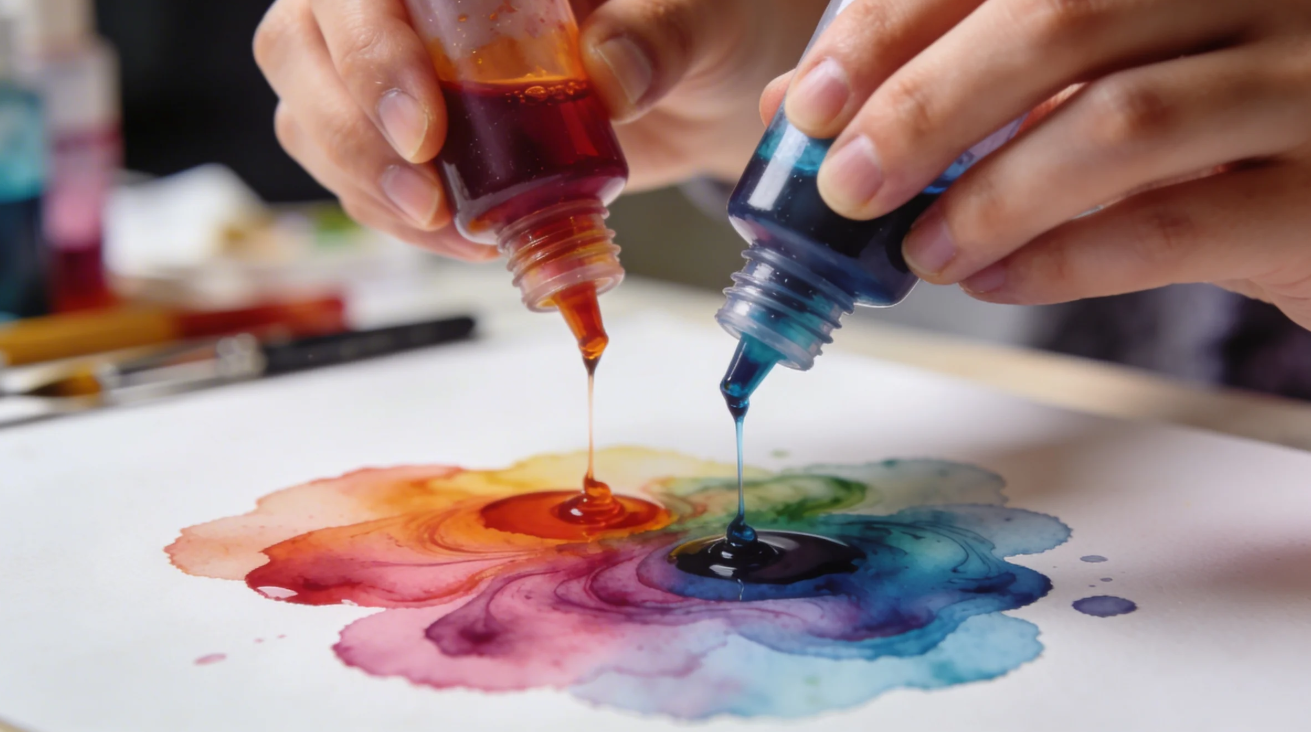 Apply and layer the colors