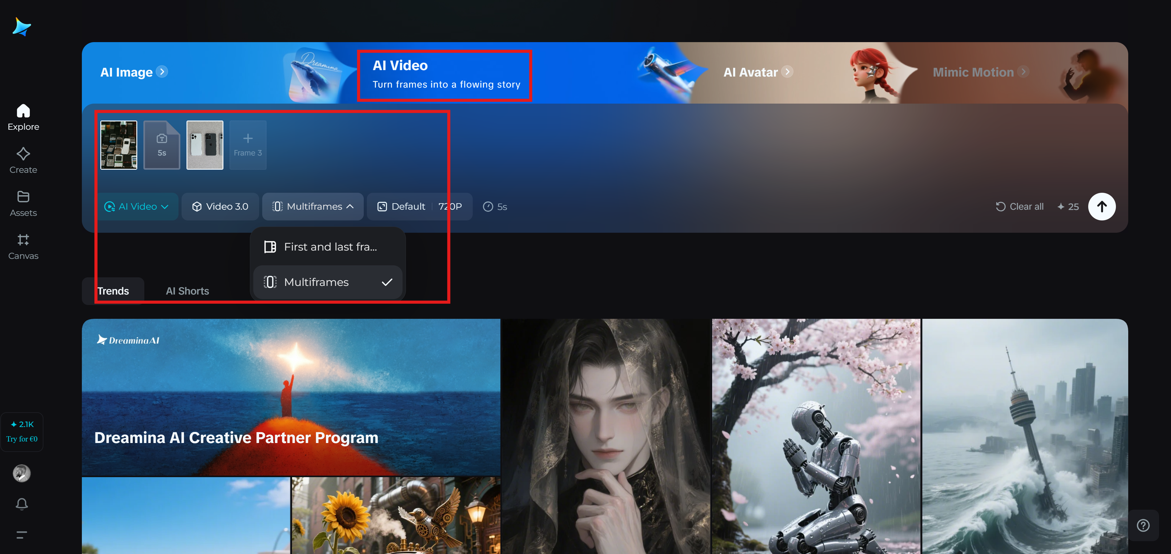 Dreamina AI highlight video maker