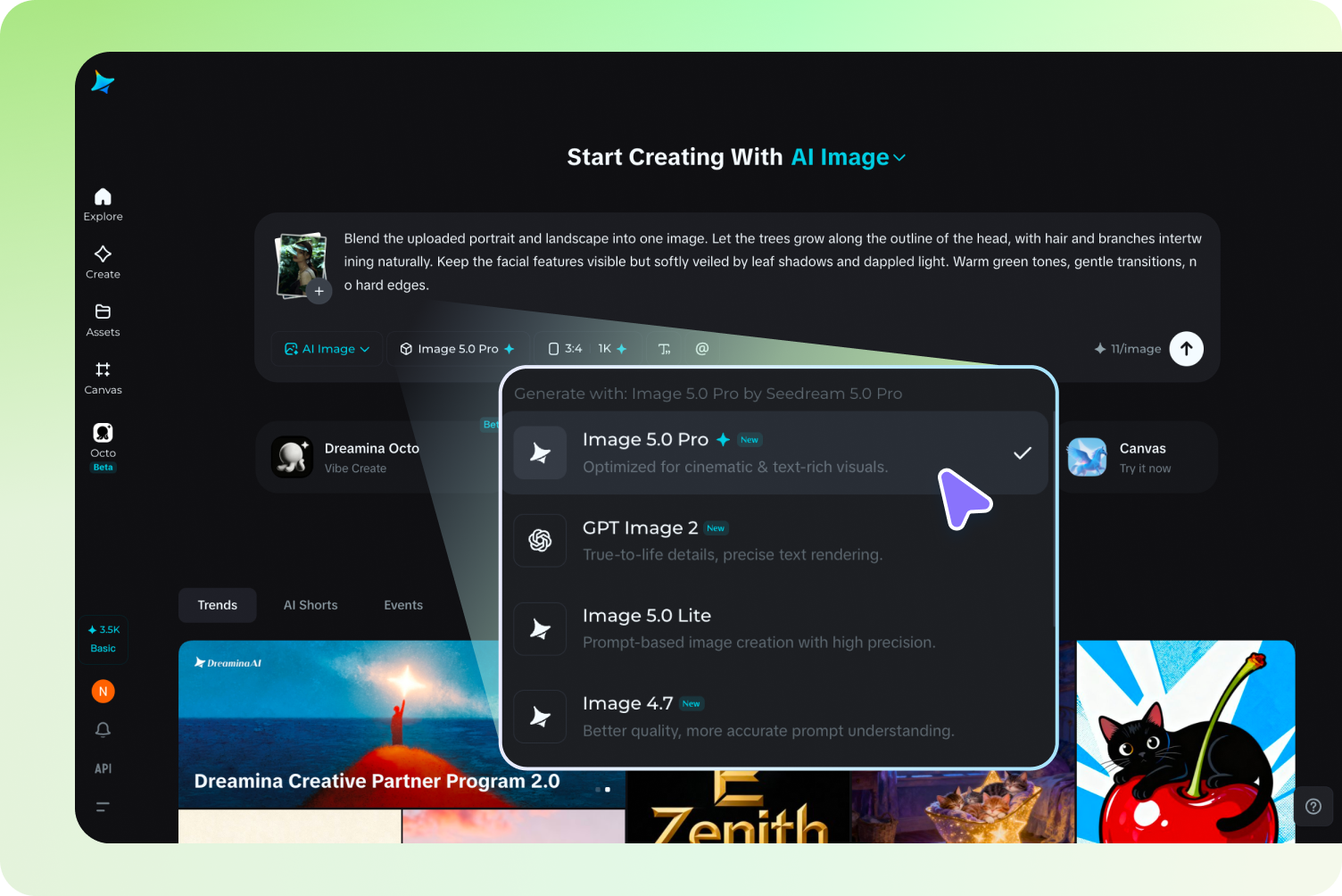 Configure your settings and generate