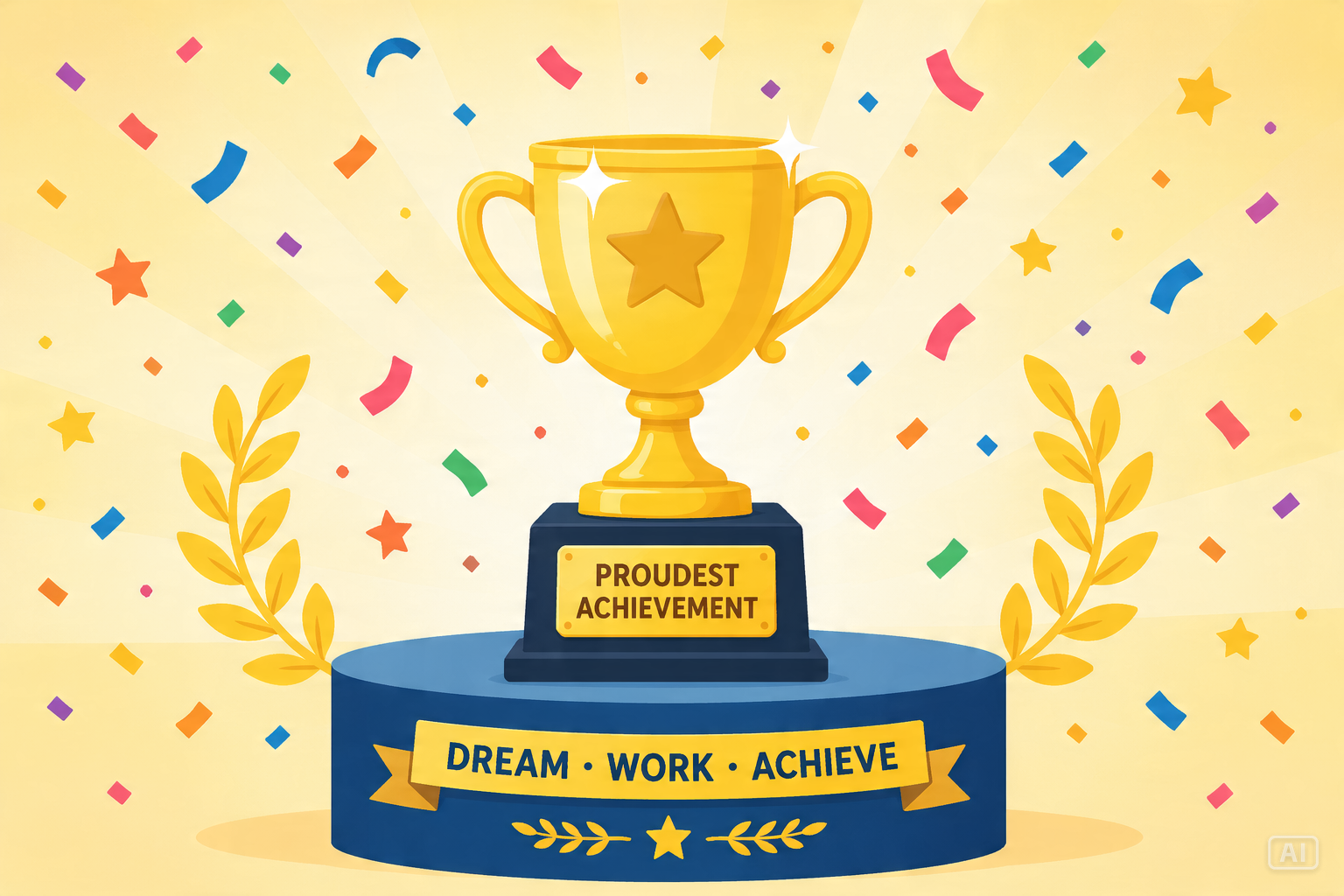 All About Me achievement slide generated by Pippit